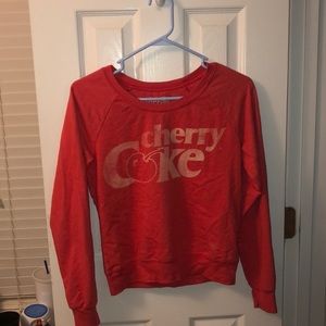 Cherry coke sweat shirt